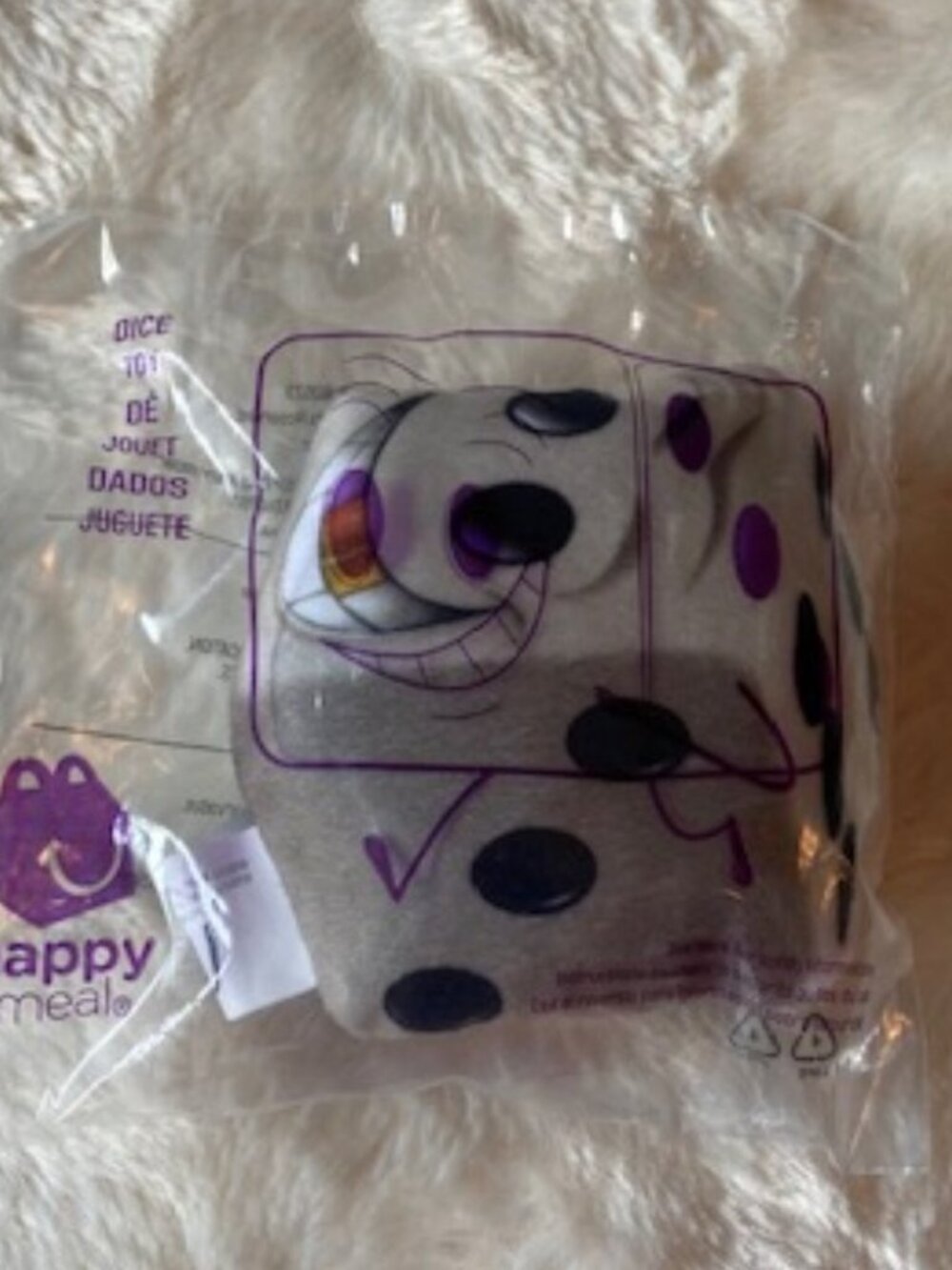 2/$30 MCDONALDS The Emoji Movie Plush Dice Happy Meal Collectible Toy 2017 NIP